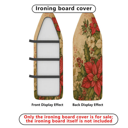 1-Piece Christmas Floral Festive  Ironing Board Cover, Universal Size, Without Board