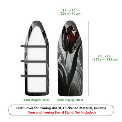 1-Piece Elegant Floral Butterfly  Ironing Board Cover, Universal Size, Without Board