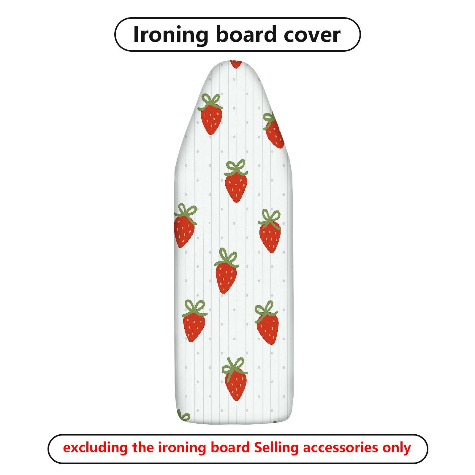 1-Piece Strawberry Pattern Cute Fresh Style  Ironing Board Cover, Universal Size, Without Board