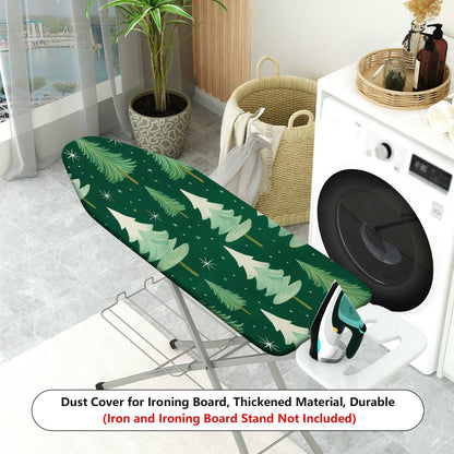 1-Piece Christmas Tree Pattern Forest Green Theme  Ironing Board Cover, Universal Size, Without Board