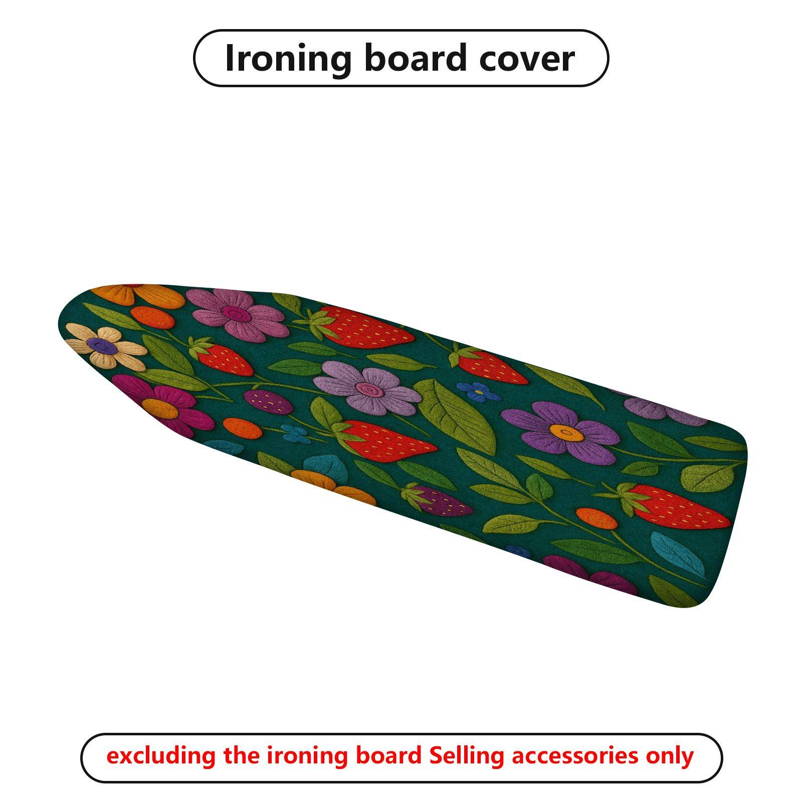 1-Piece Floral Fruit Leaf  Ironing Board Cover, Universal Size, Without Board
