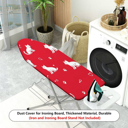 1-Piece Cat Paw Red Cute  Ironing Board Cover, Universal Size, Without Board