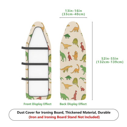 1-Piece Dinosaurs Colorful Fun  Ironing Board Cover, Universal Size, Without Board
