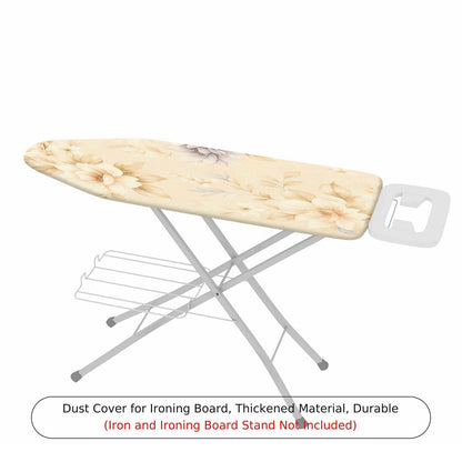 1-Piece Floral Beige Pastel  Ironing Board Cover, Universal Size, Without Board