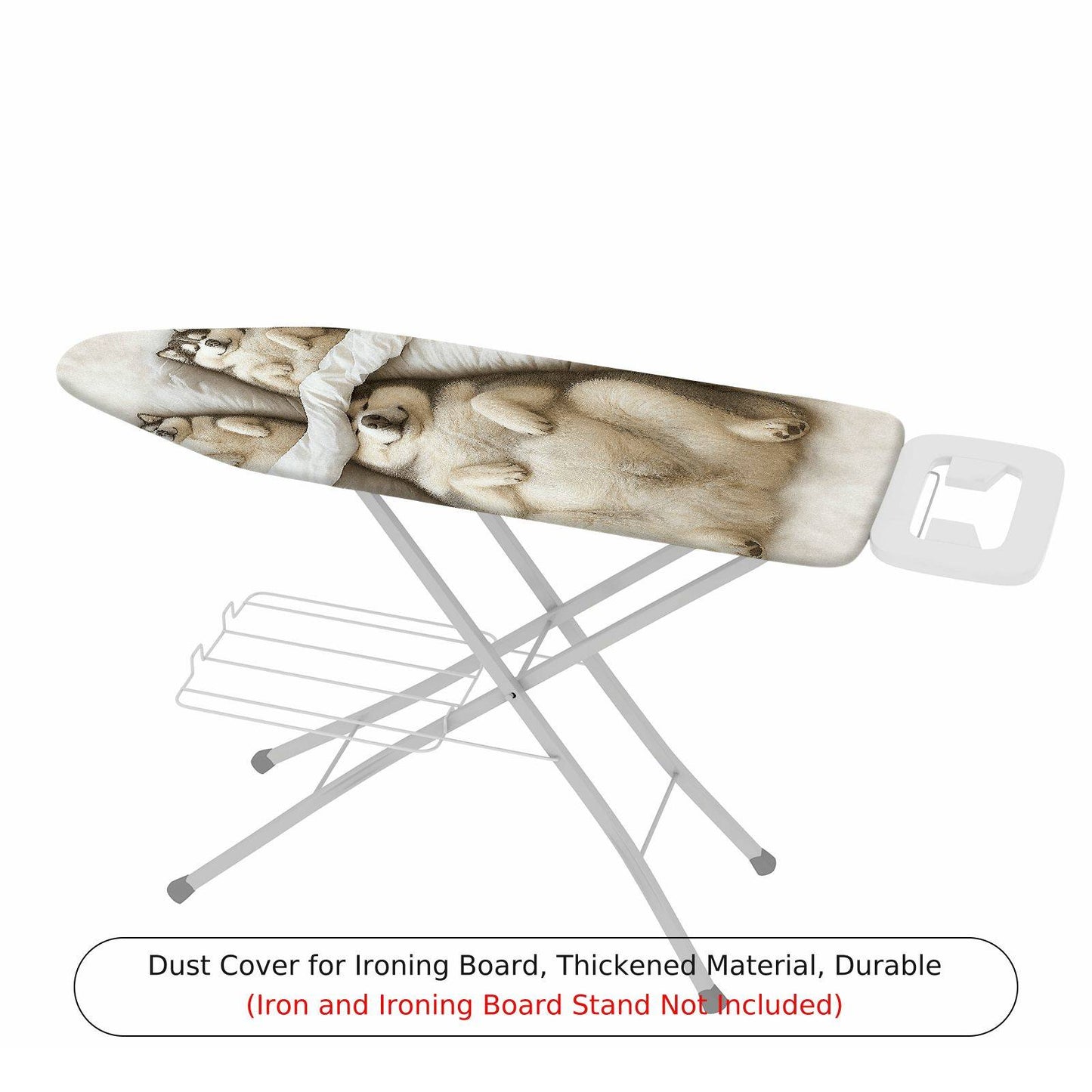 1-Piece Polar Bear Animal Print Cute  Ironing Board Cover, Universal Size, Without Board