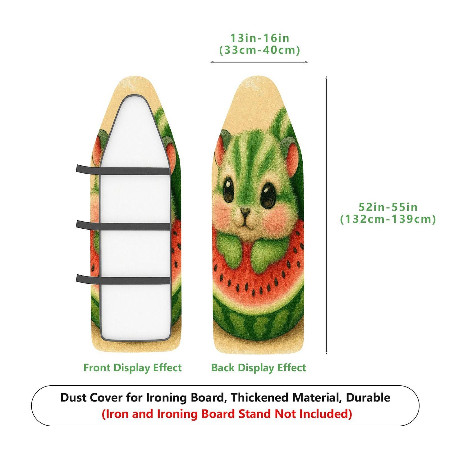 1-Piece Cute Animal Fruit Rabbit  Ironing Board Cover, Universal Size, Without Board