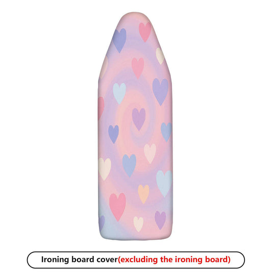 1-Piece Pink Heart Pattern Swirl Design Cute  Ironing Board Cover, Universal Size, Without Board