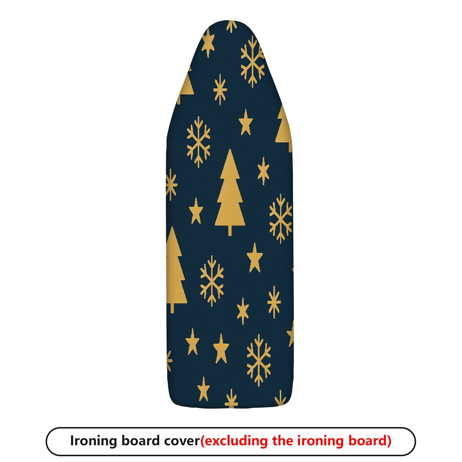 1-Piece Christmas Tree Snowflake Star  Ironing Board Cover, Universal Size, Without Board