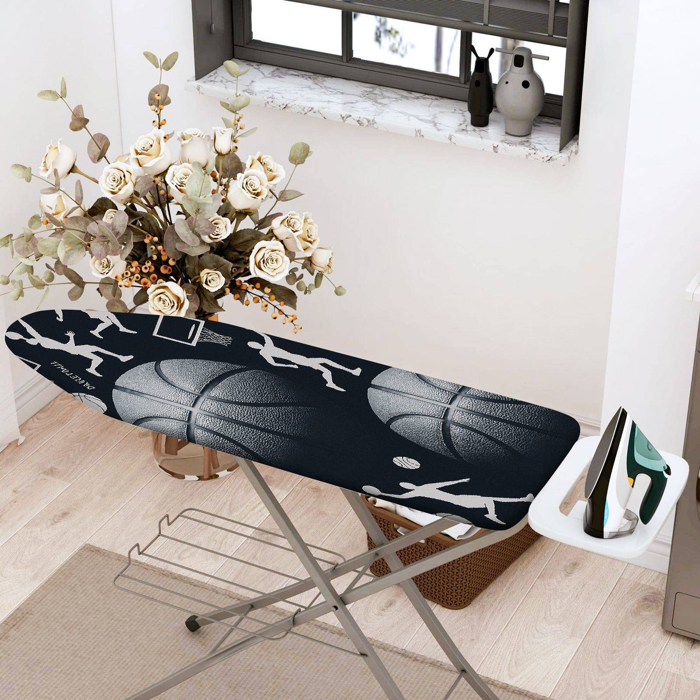 1-Piece Basketball Sports Athlete  Ironing Board Cover, Universal Size, Without Board