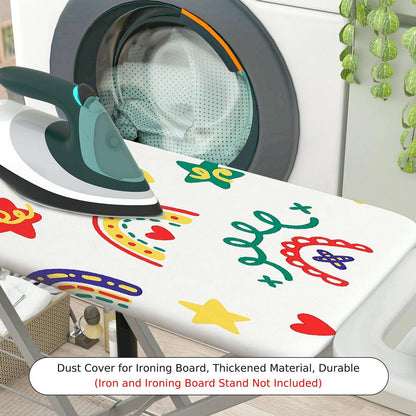 1-Piece Rainbow Star Heart  Ironing Board Cover, Universal Size, Without Board
