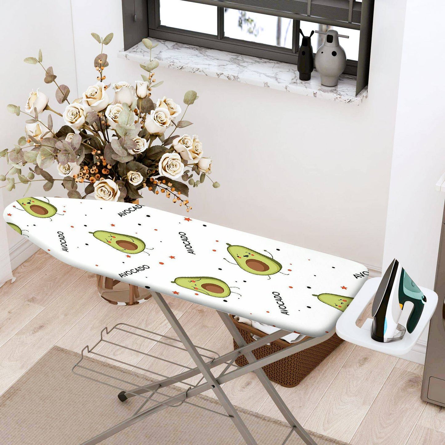 1-Piece Avocado Pattern Cute  Ironing Board Cover, Universal Size, Without Board