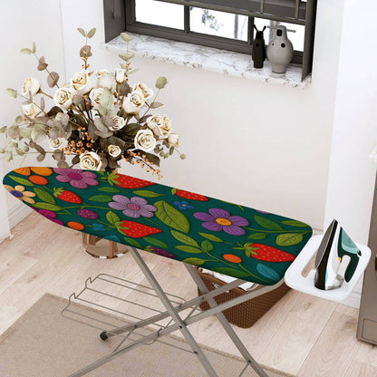 1-Piece Floral Fruit Leaf  Ironing Board Cover, Universal Size, Without Board