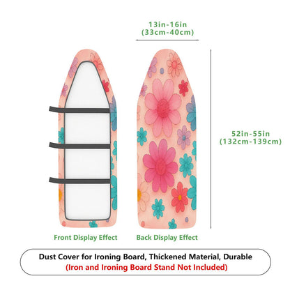 1-Piece Floral Pattern Colorful Fun Vibrant  Ironing Board Cover, Universal Size, Without Board