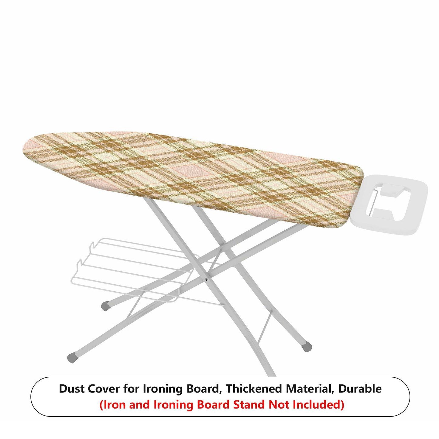1-Piece Plaid Checkered Vintage  Ironing Board Cover, Universal Size, Without Board