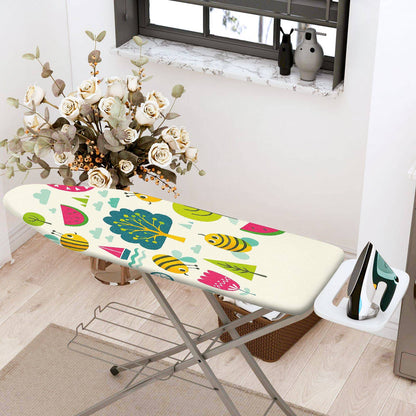 1-Piece Bee Tree Fruit  Ironing Board Cover, Universal Size, Without Board