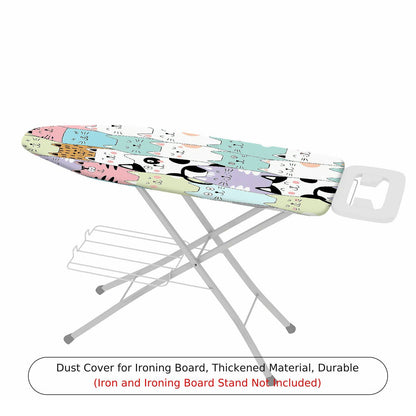1-Piece Cute Cat Pattern Multicolor Fun  Ironing Board Cover, Universal Size, Without Board