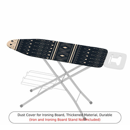 1-Piece Geometric Pattern Black Beige  Ironing Board Cover, Universal Size, Without Board