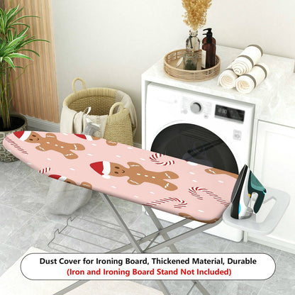 1-Piece Christmas Santa Gingerbread Candy  Ironing Board Cover, Universal Size, Without Board