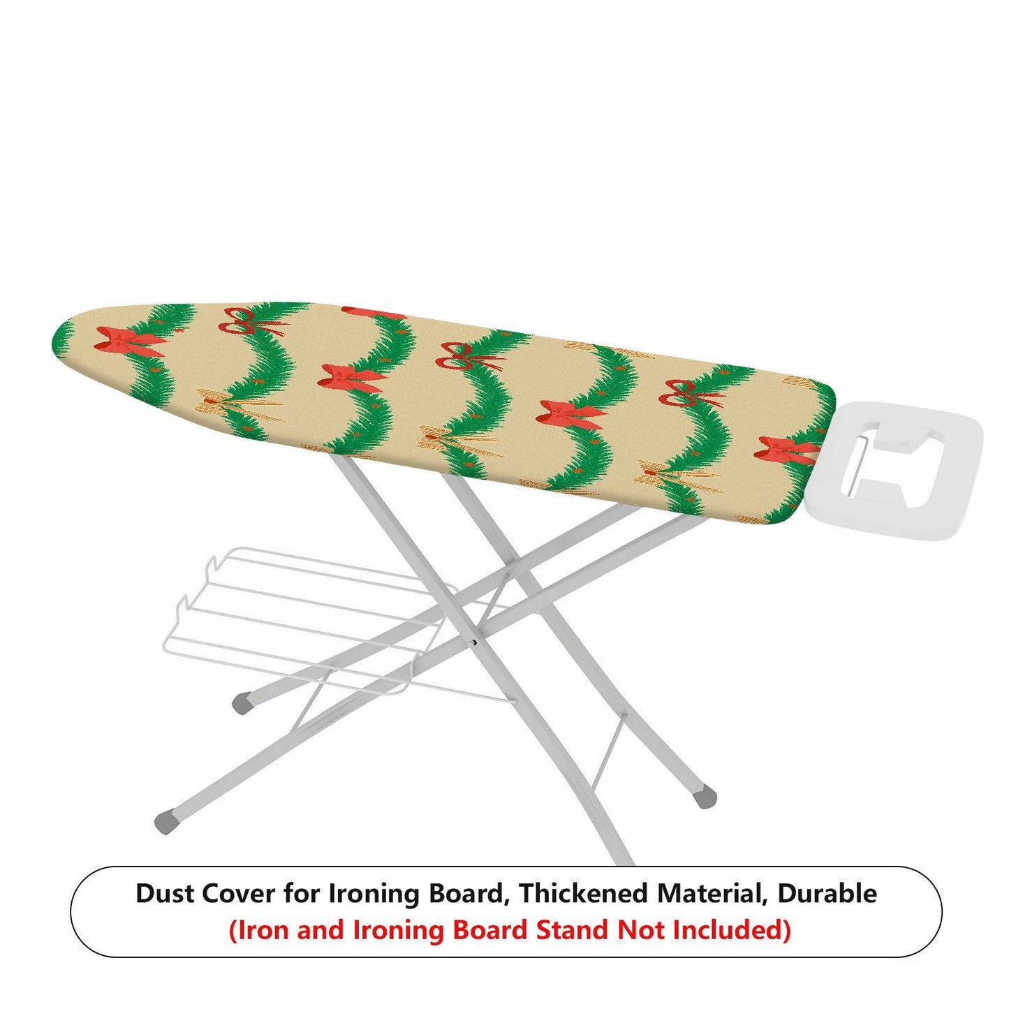 1-Piece Christmas Garland Ribbon  Ironing Board Cover, Universal Size, Without Board