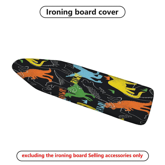 1-Piece Dinosaur Print Colorful Pattern Cute  Ironing Board Cover, Universal Size, Without Board