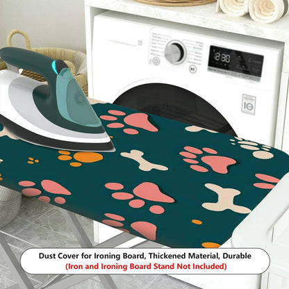 1-Piece Paw Bone Print Pet Cute  Ironing Board Cover, Universal Size, Without Board