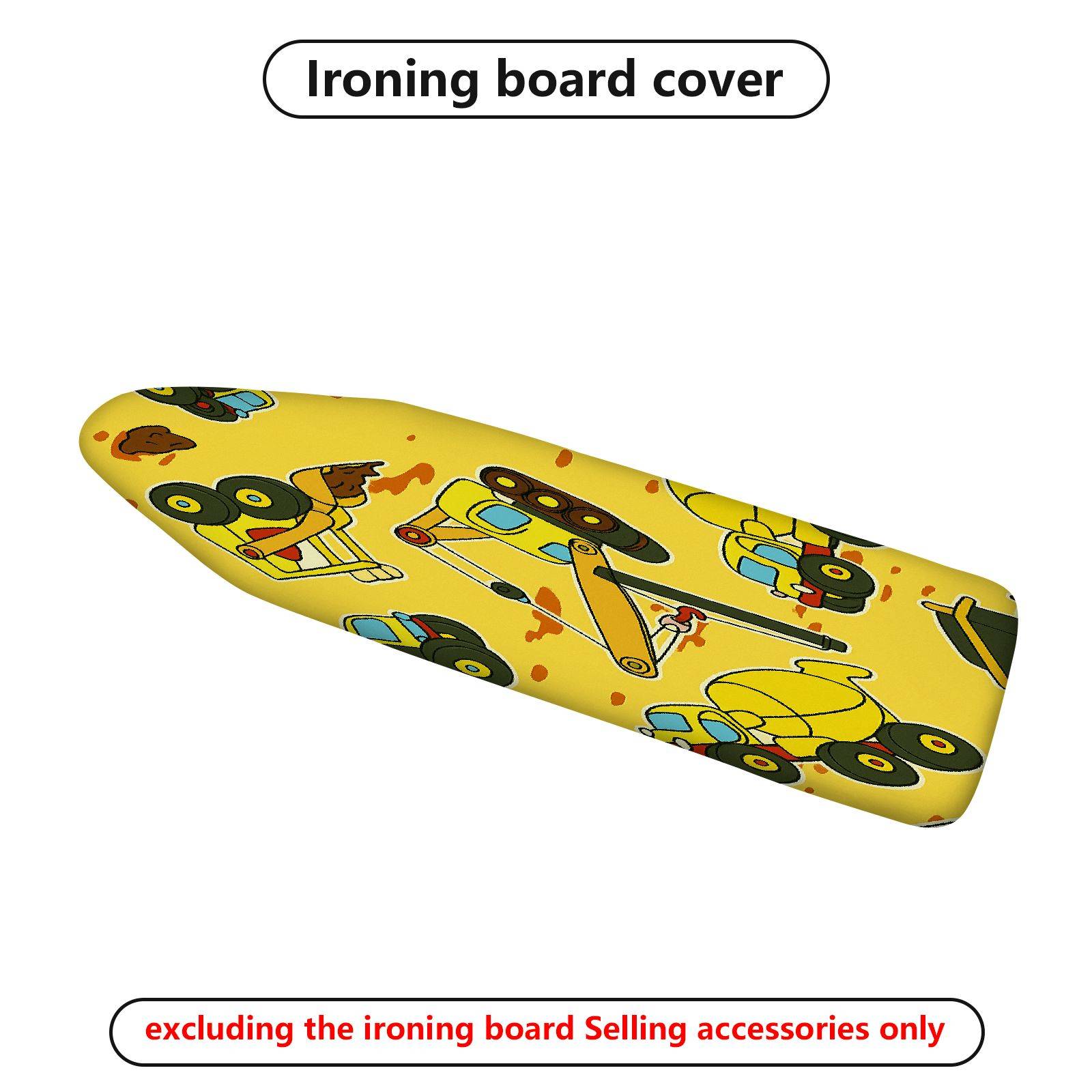 1-Piece Yellow Robot  Ironing Board Cover, Universal Size, Without Board