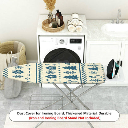 1-Piece Snowman Snowflake Christmas  Ironing Board Cover, Universal Size, Without Board