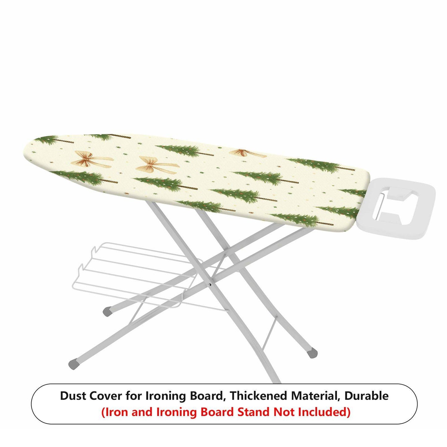 1-Piece Christmas Tree Bow Stars  Ironing Board Cover, Universal Size, Without Board