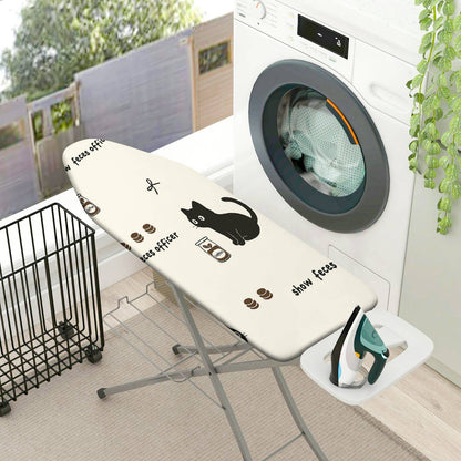 1-Piece Cat Print Fun Playful  Ironing Board Cover, Universal Size, Without Board