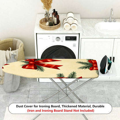 1-Piece Christmas Decoration Red Ribbon Pine  Ironing Board Cover, Universal Size, Without Board