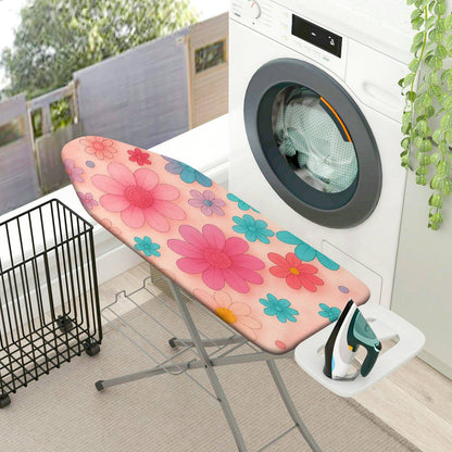 1-Piece Floral Pattern Colorful Fun Vibrant  Ironing Board Cover, Universal Size, Without Board