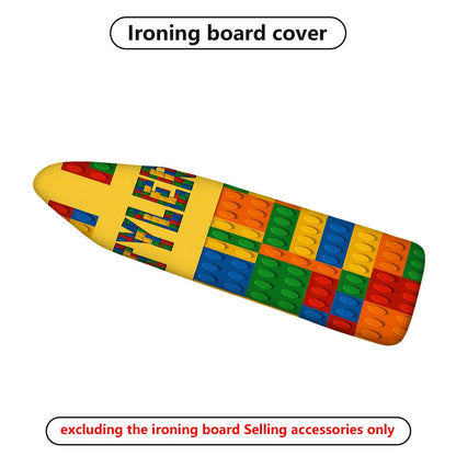 1-Piece Colorful Block Pattern Creative Fun Play  Ironing Board Cover, Universal Size, Without Board