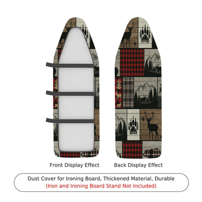 1-Piece Plaid Deer Pattern Patchwork  Ironing Board Cover, Universal Size, Without Board