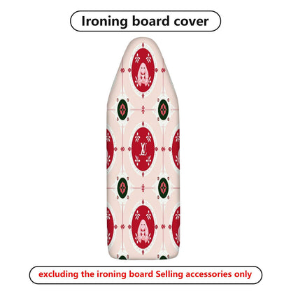 1-Piece Christmas Red Green Pattern  Ironing Board Cover, Universal Size, Without Board