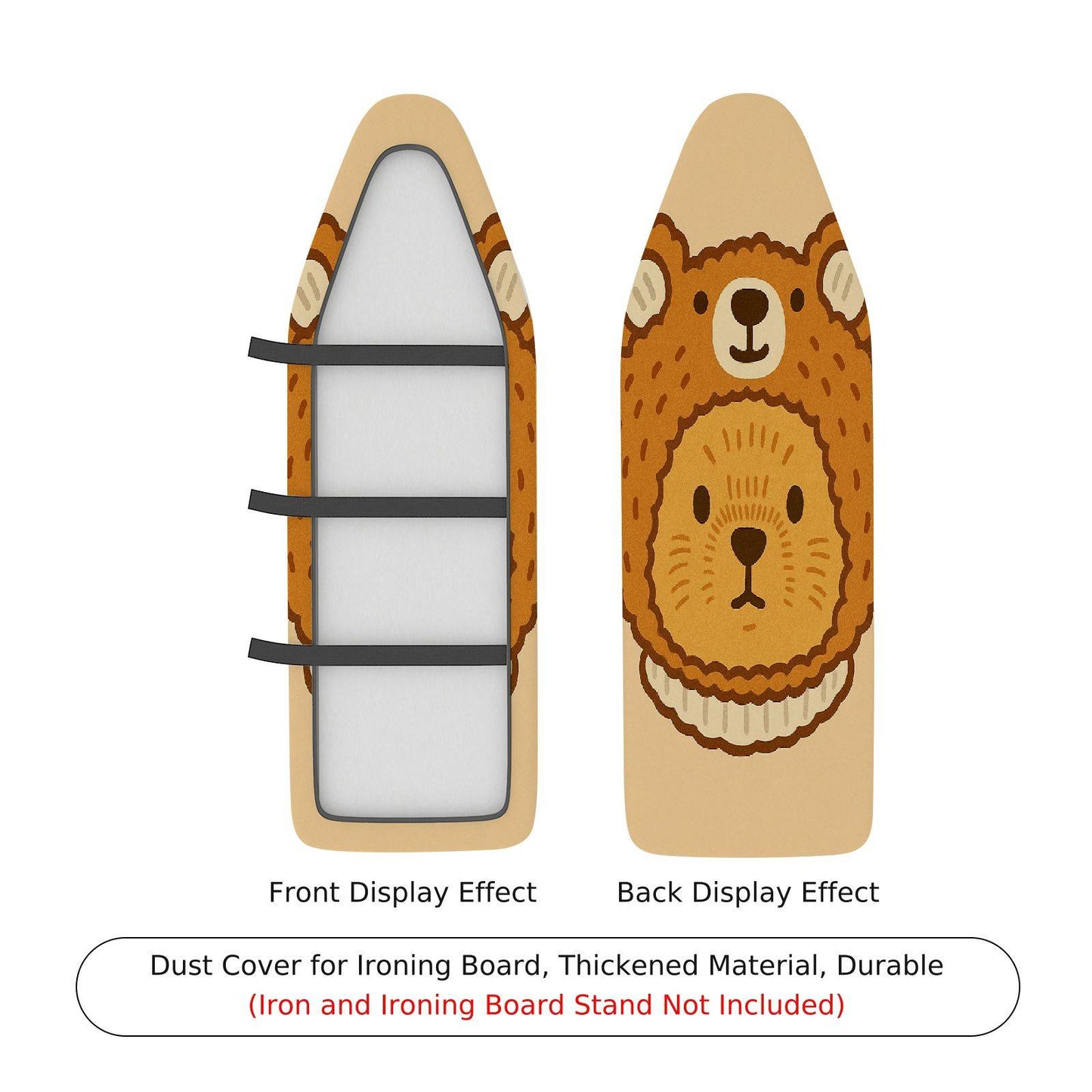 1-Piece Bear Cute Animal  Ironing Board Cover, Universal Size, Without Board