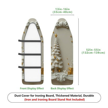 1-Piece Christmas Tree Snowflake Gift  Ironing Board Cover, Universal Size, Without Board