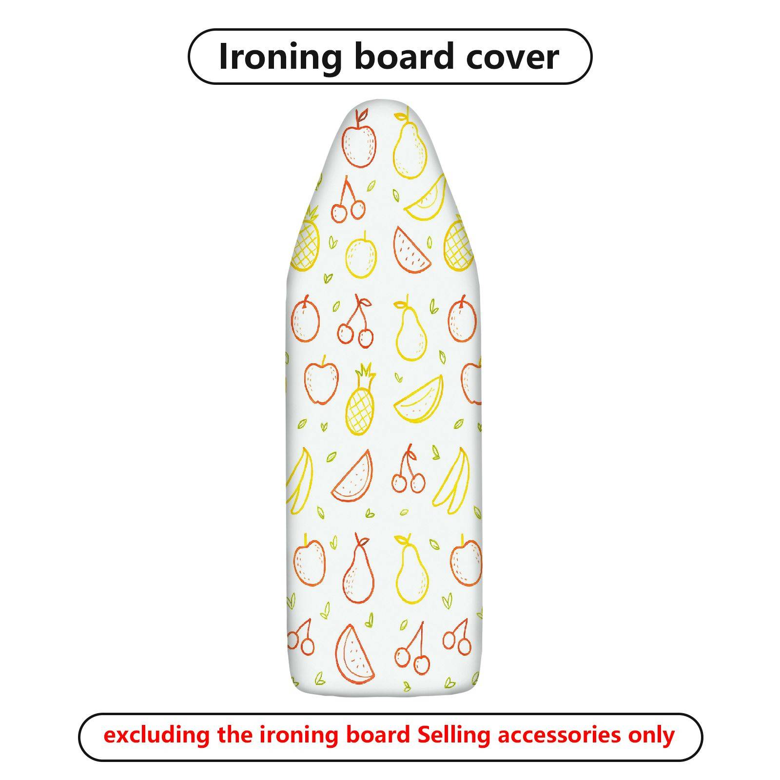 1-Piece Fruit Pattern Colorful Fun  Ironing Board Cover, Universal Size, Without Board