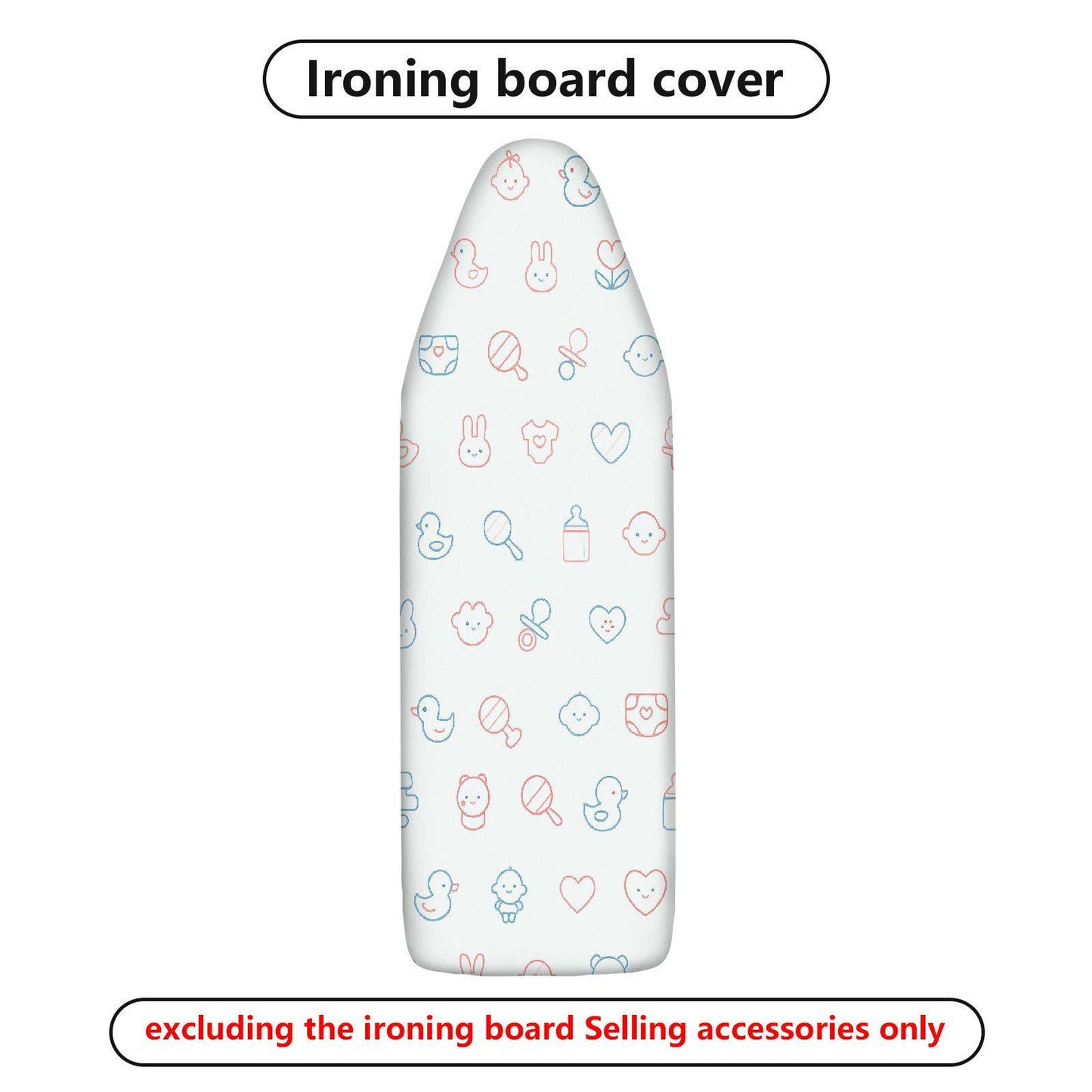 1-Piece Cute  Animal Heart  Ironing Board Cover, Universal Size, Without Board