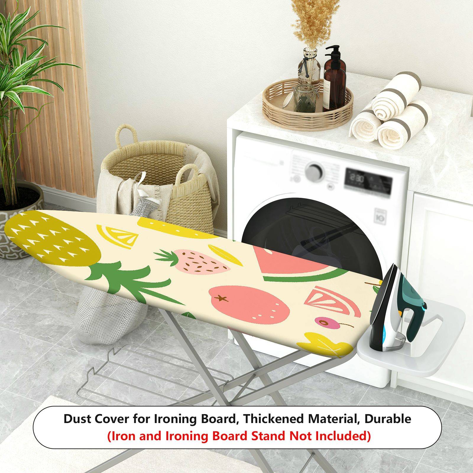 1-Piece Fruit Floral Tropical  Ironing Board Cover, Universal Size, Without Board