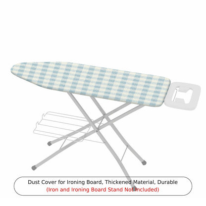 1-Piece Blue Plaid Checkered Classic  Ironing Board Cover, Universal Size, Without Board