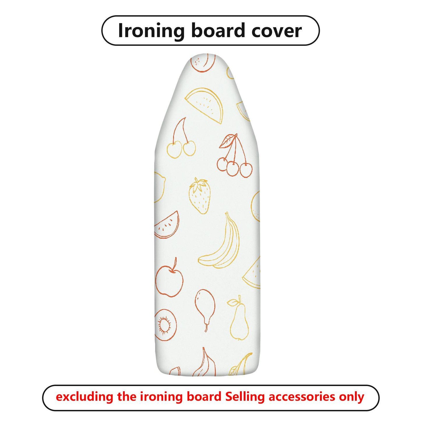 1-Piece Fruit Pattern Decorative Print Graphic  Ironing Board Cover, Universal Size, Without Board