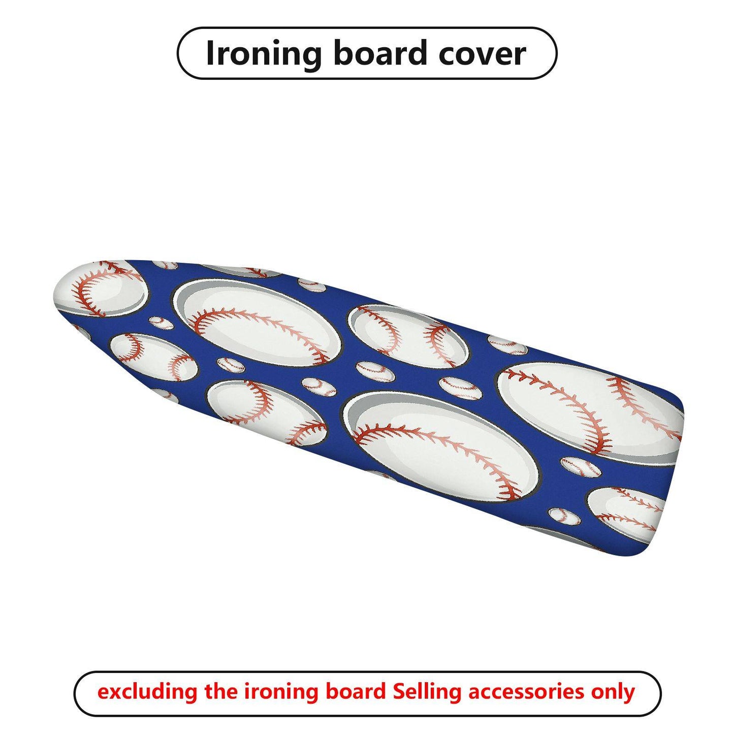 1-Piece Baseball Sport Fun  Ironing Board Cover, Universal Size, Without Board