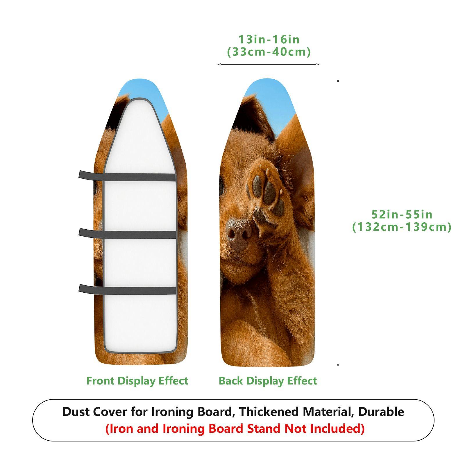 1-Piece Dog Cute Playful  Ironing Board Cover, Universal Size, Without Board