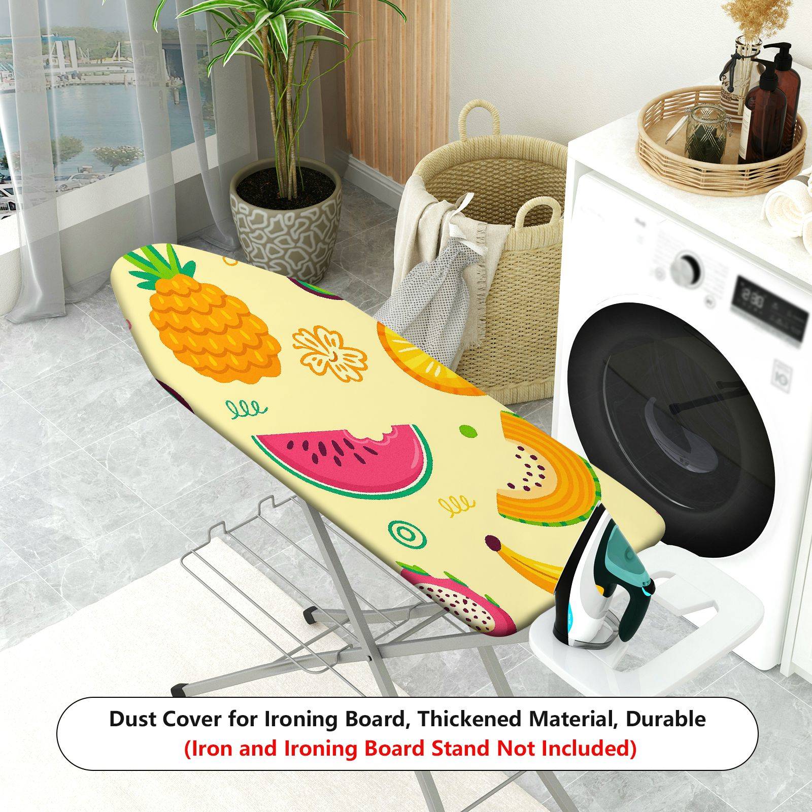 1-Piece Fruit Tropical Colorful  Ironing Board Cover, Universal Size, Without Board