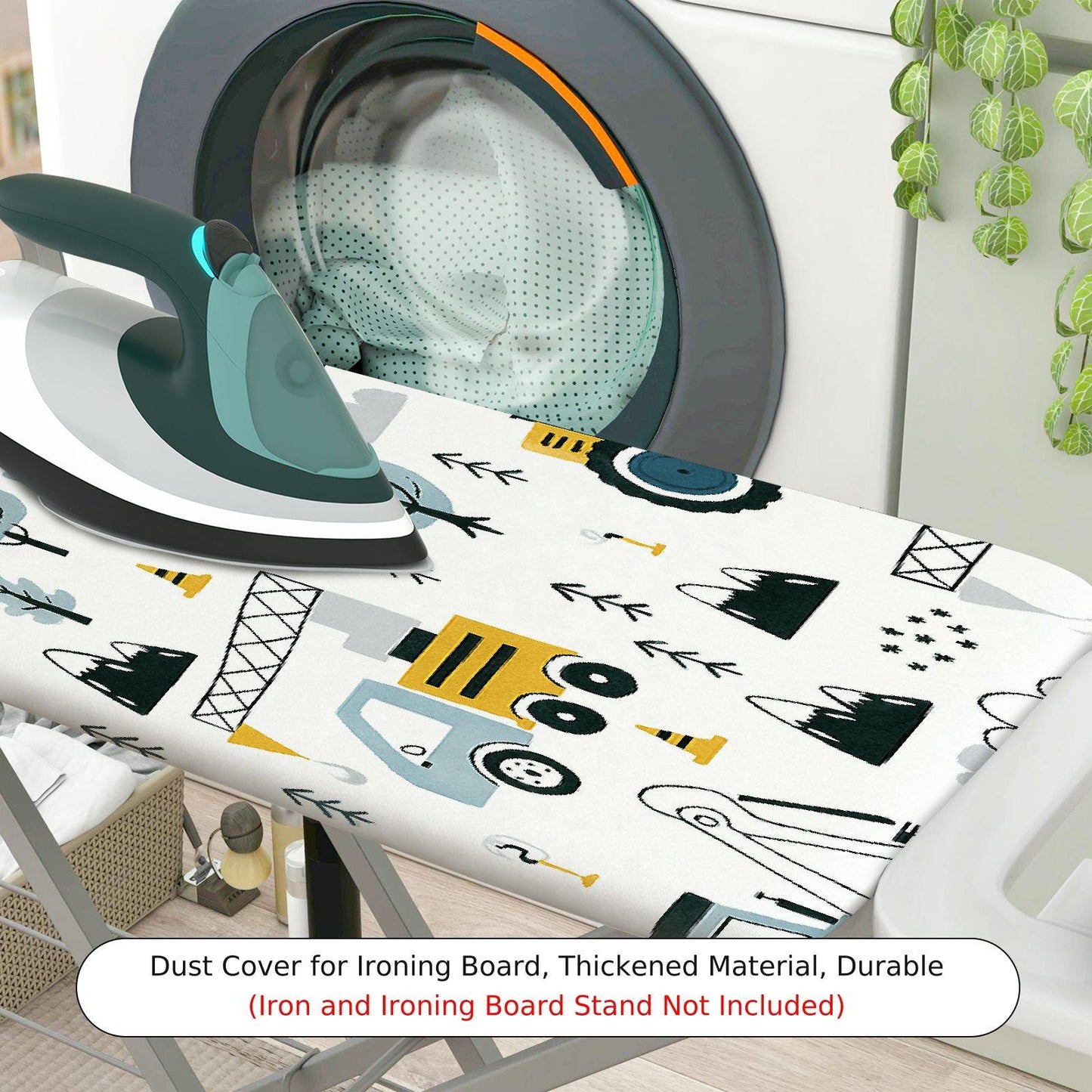 1-Piece Vehicle Fun  Ironing Board Cover, Universal Size, Without Board