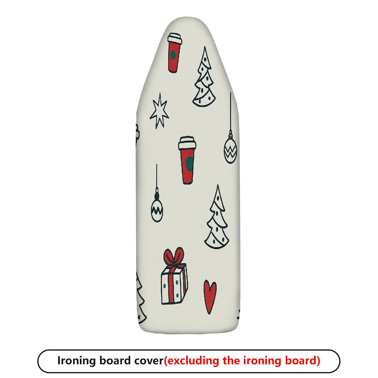 1-Piece Christmas Coffee Gift  Ironing Board Cover, Universal Size, Without Board