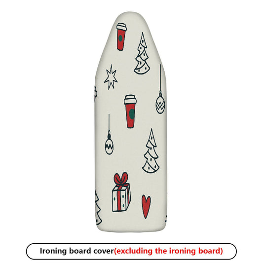 1-Piece Christmas Coffee Gift  Ironing Board Cover, Universal Size, Without Board