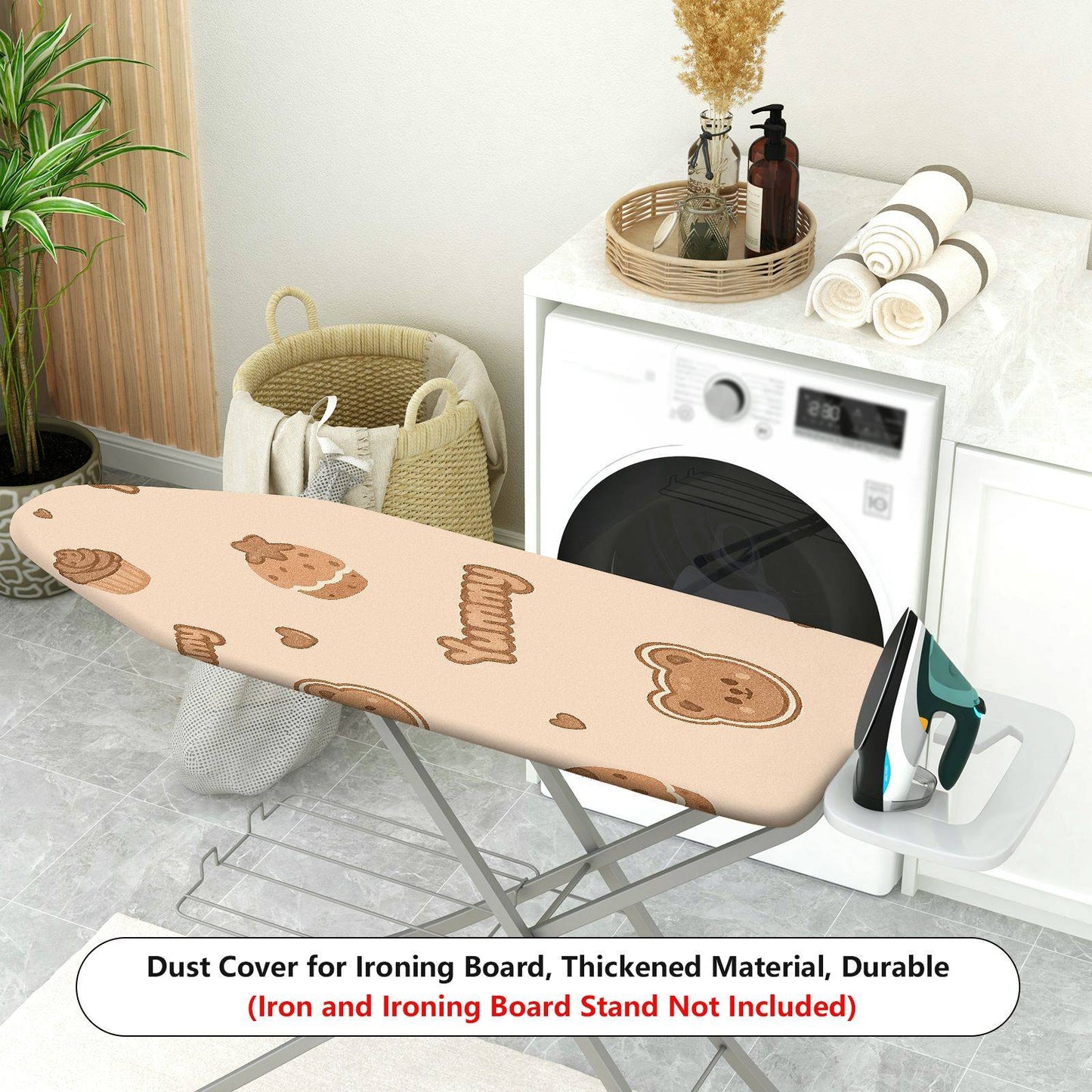 1-Piece Cute Bear Cookie Cupcake  Ironing Board Cover, Universal Size, Without Board