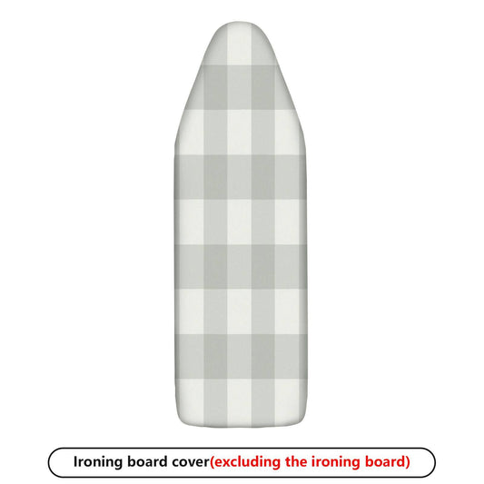 1-Piece Plaid Checkered Grey  Ironing Board Cover, Universal Size, Without Board