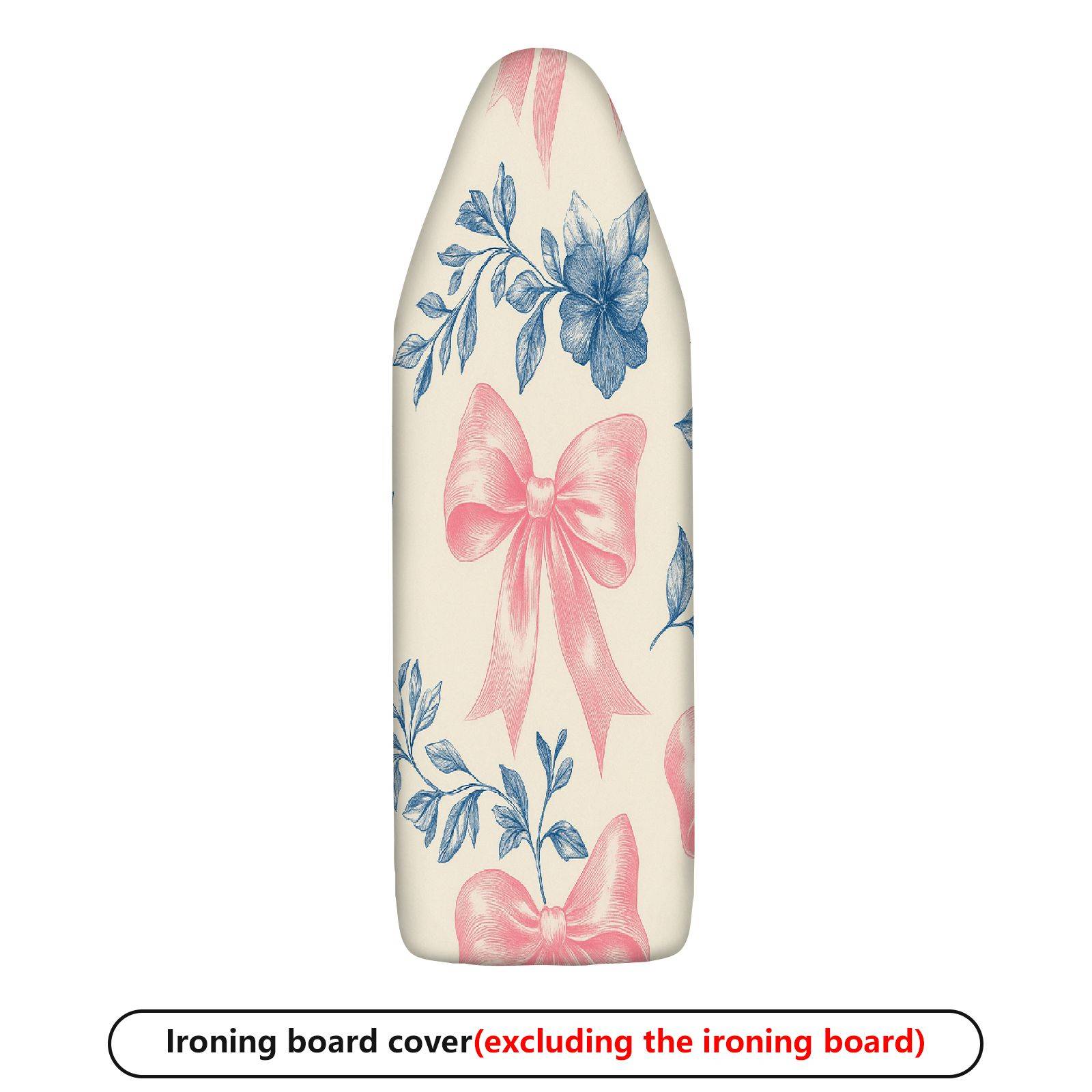 1-Piece Floral Bow Pattern Cute  Ironing Board Cover, Universal Size, Without Board